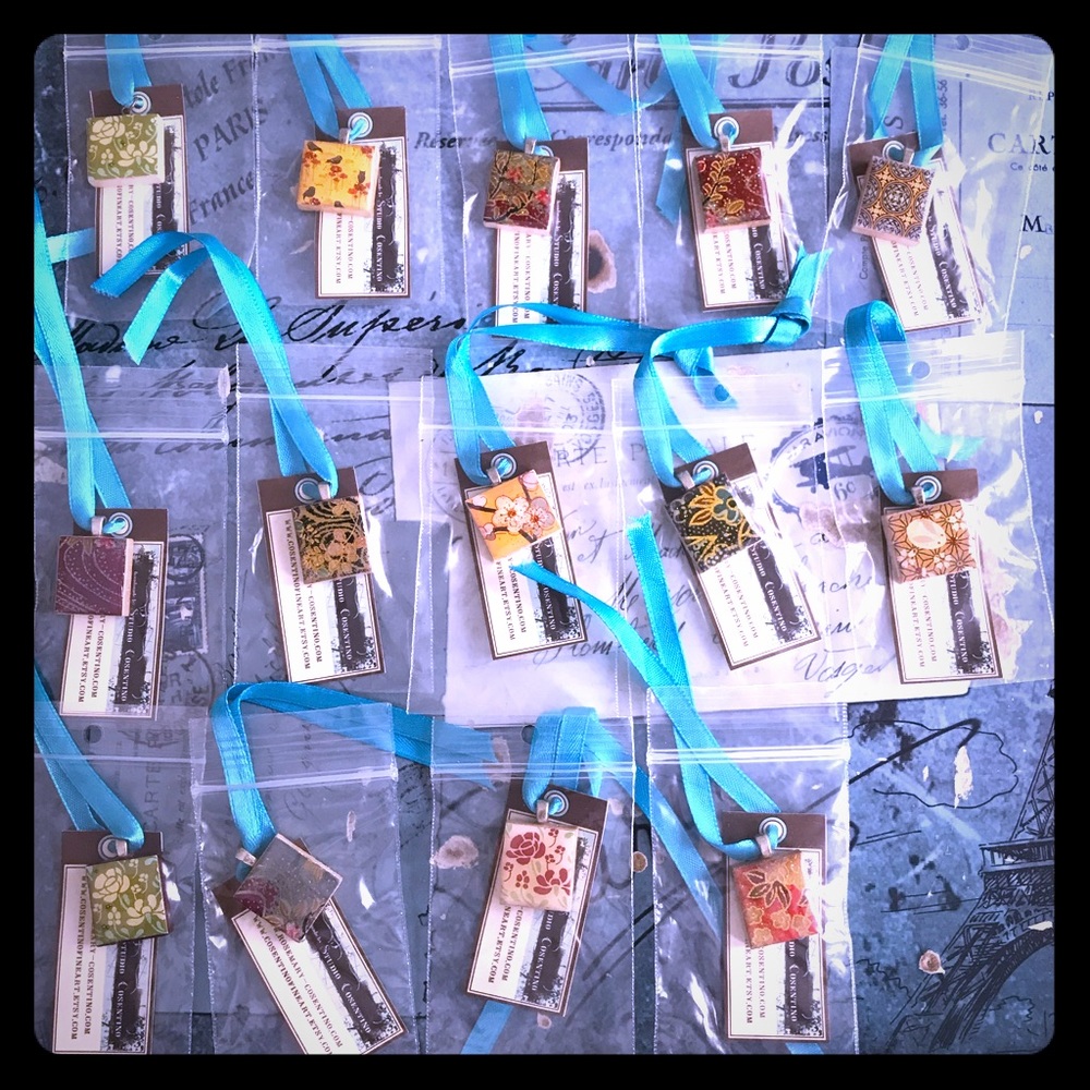 scrabble tile pendants signed u choose